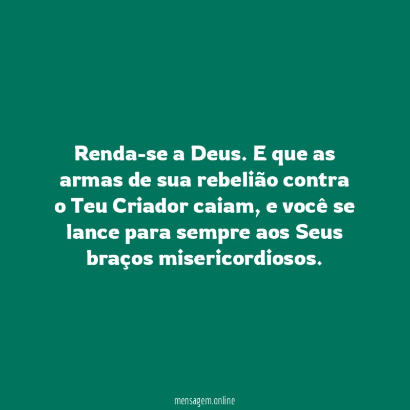Renda-se a Deus
