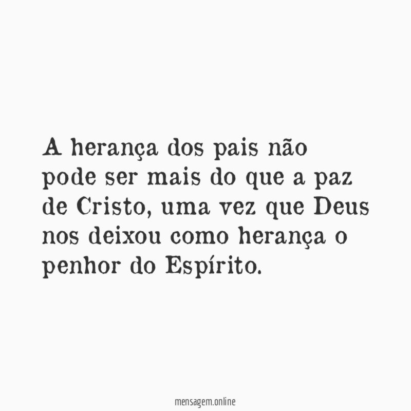 A herança dos pais não pode ser mais