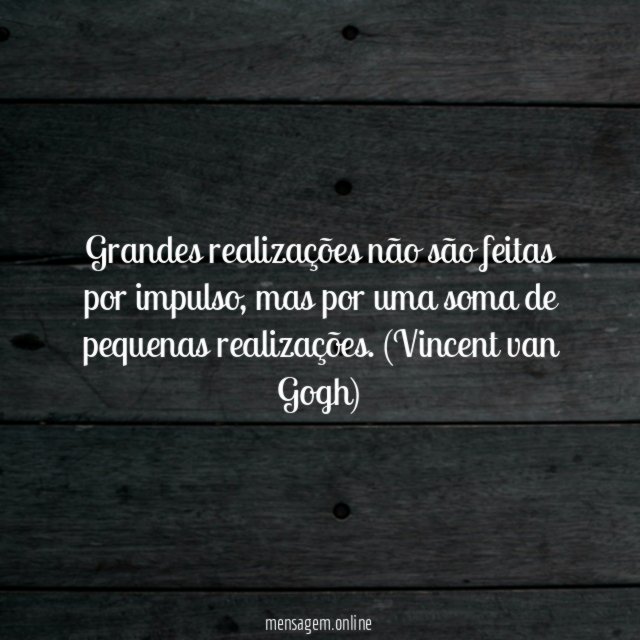 Grandes realizações