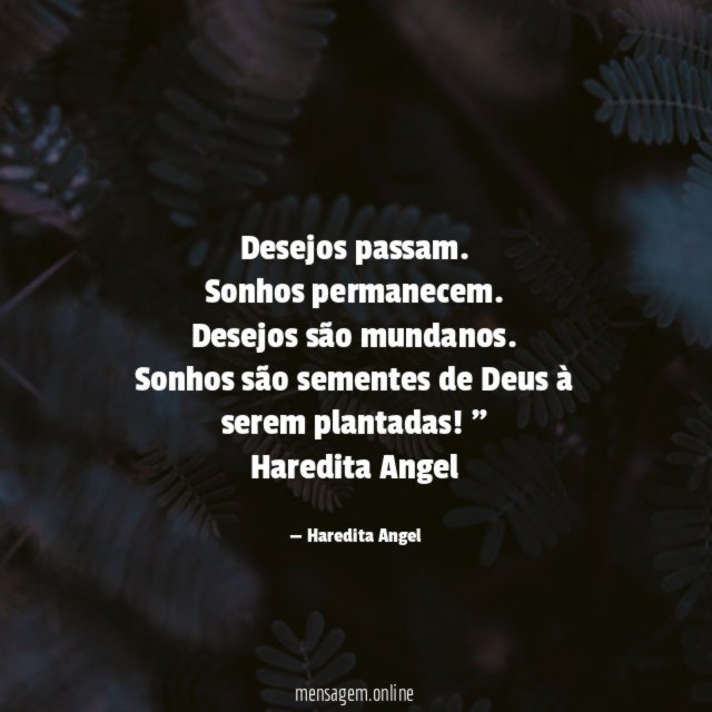 Desejos passam