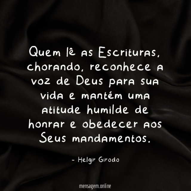 Quem lê as Escrituras