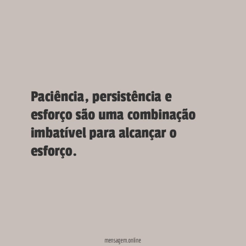Combinação imbatível