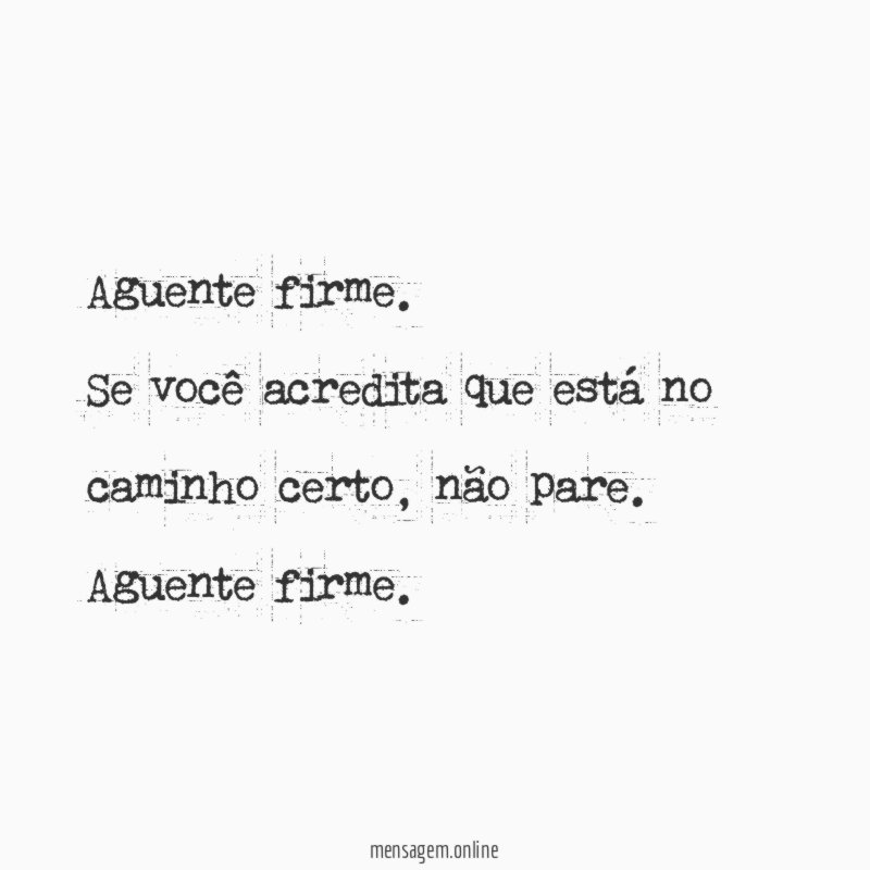 Aguente firme