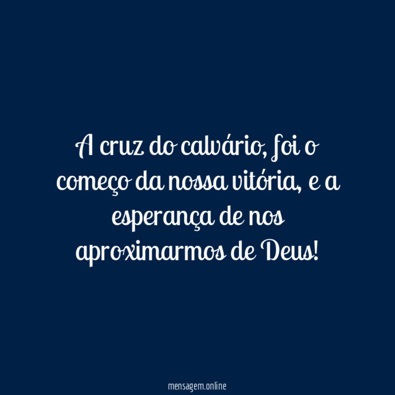 A cruz do calvário