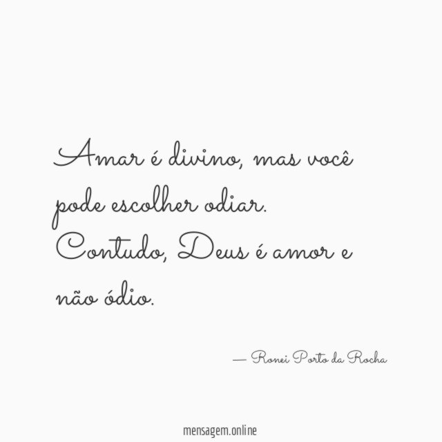 Amar é divino