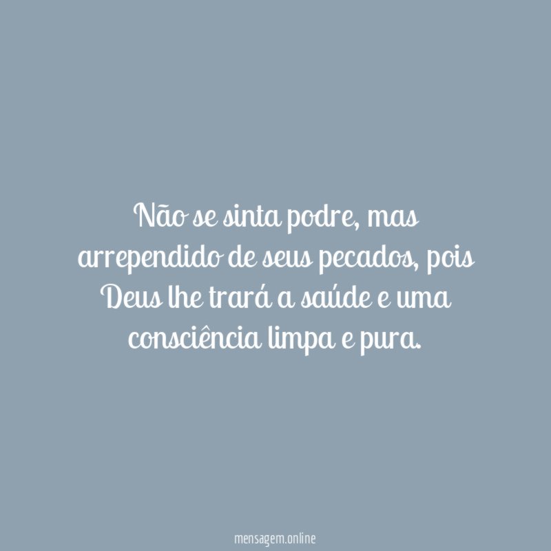 Não se sinta podre