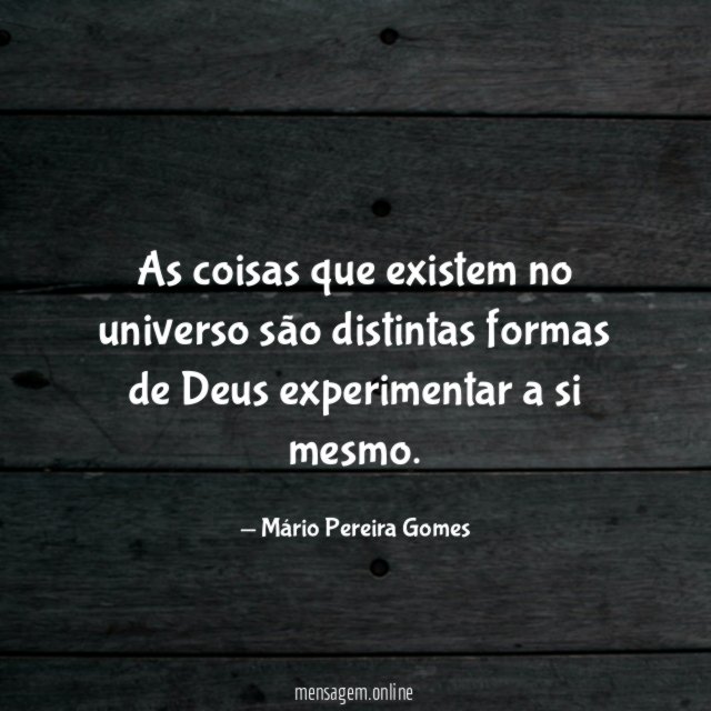 As coisas que existem no universo são distintas