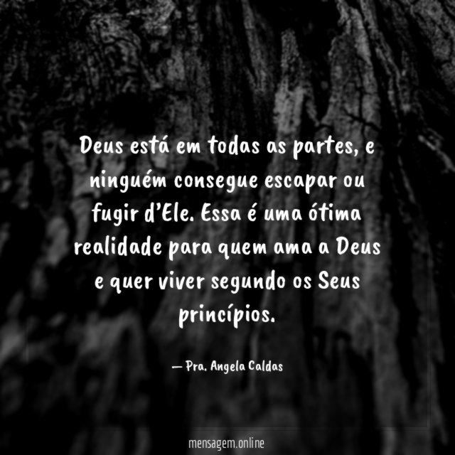 Deus está em todas as partes