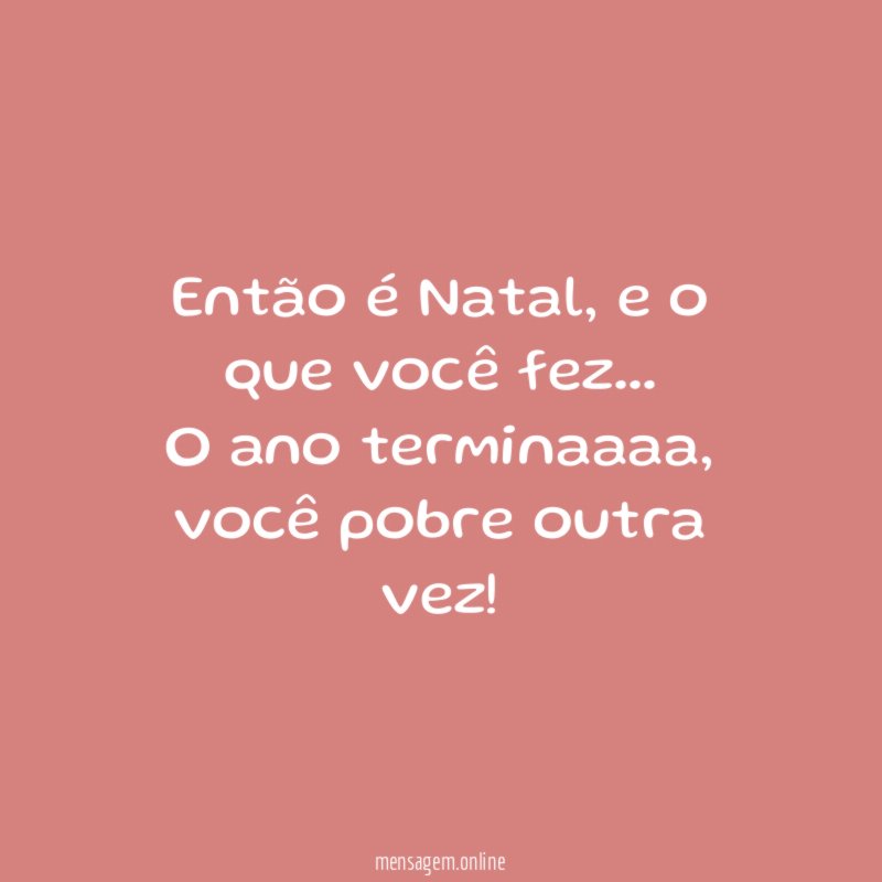 Então é Natal