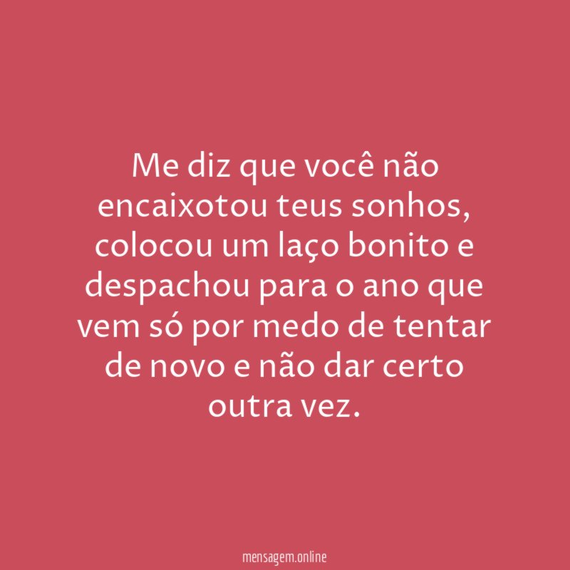 Encaixotar os sonhos