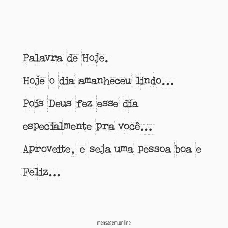 Palavra de Hoje