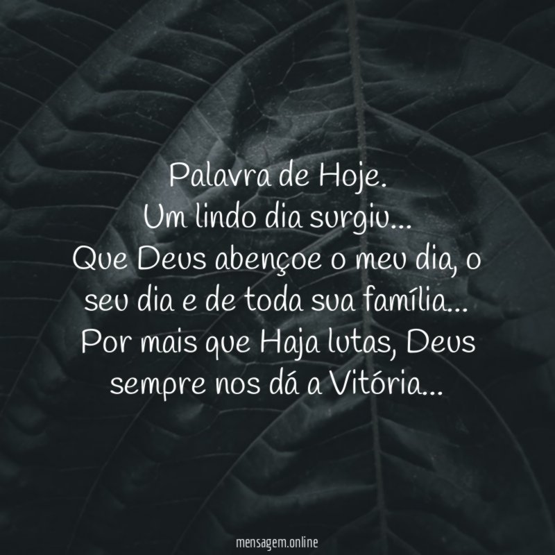 Palavra de Hoje