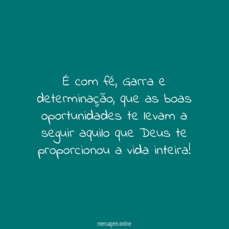 É com fé