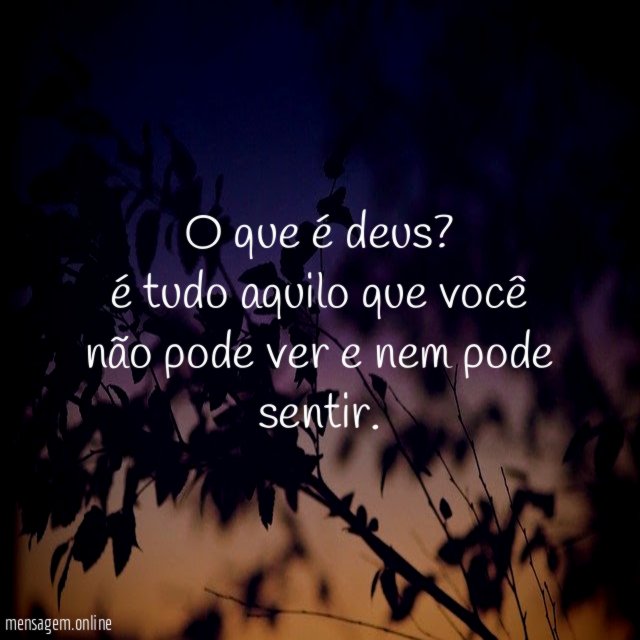 O que é deus?
