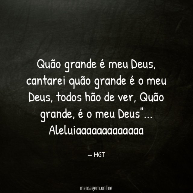 Quão grande é meu Deus