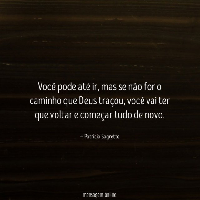 Você pode até ir