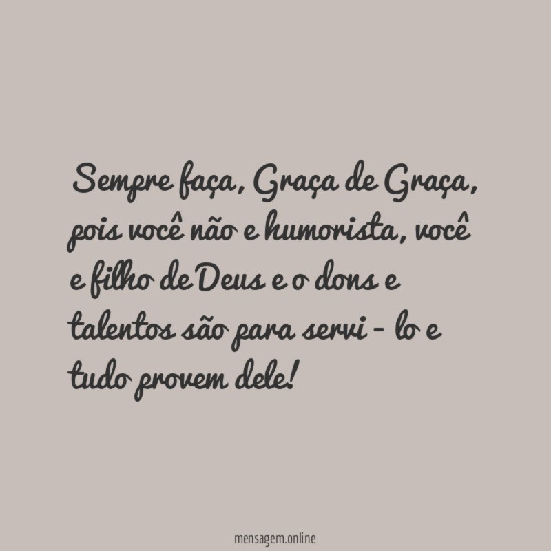 Sempre faça