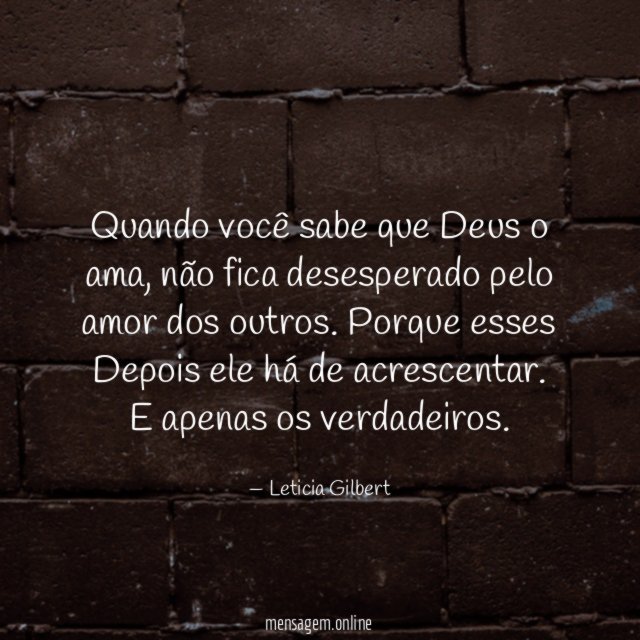 Quando você sabe que Deus o ama