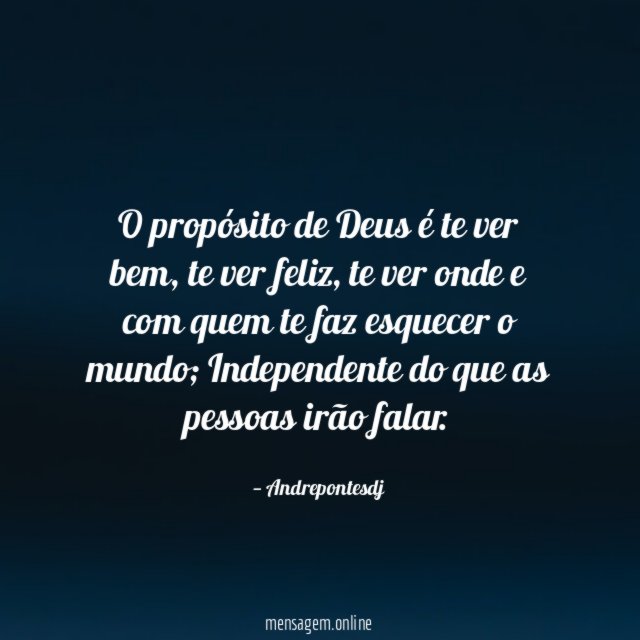 O propósito de Deus é te ver bem