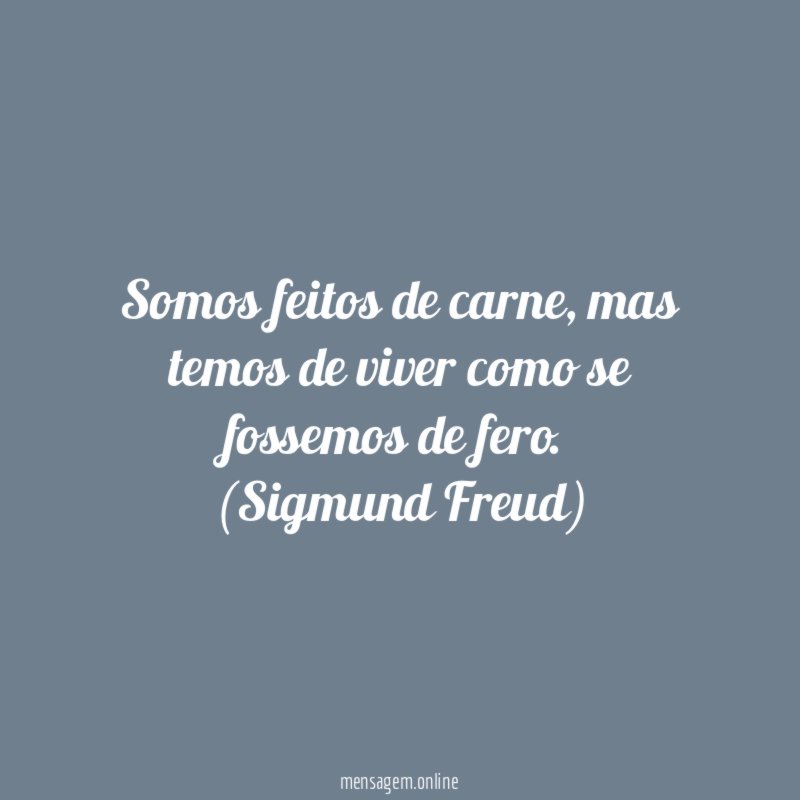 Somos feitos de carne