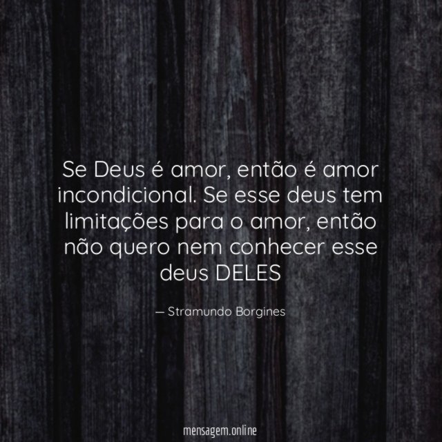 Se Deus é amor