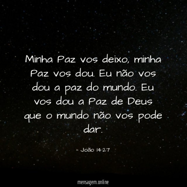 Minha Paz vos deixo