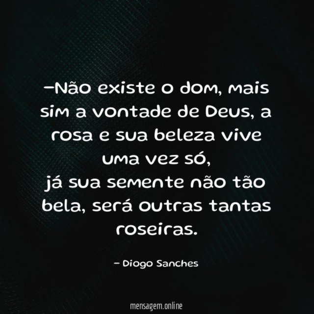 Não existe o dom