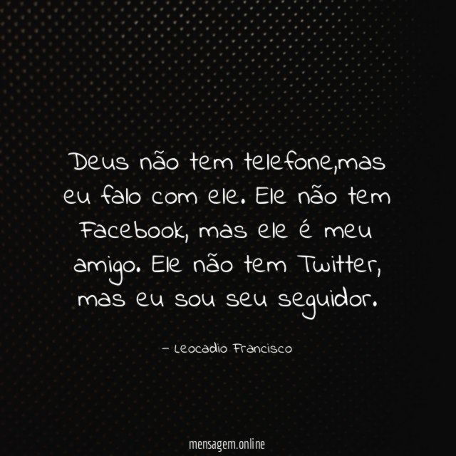 Deus não tem telefone