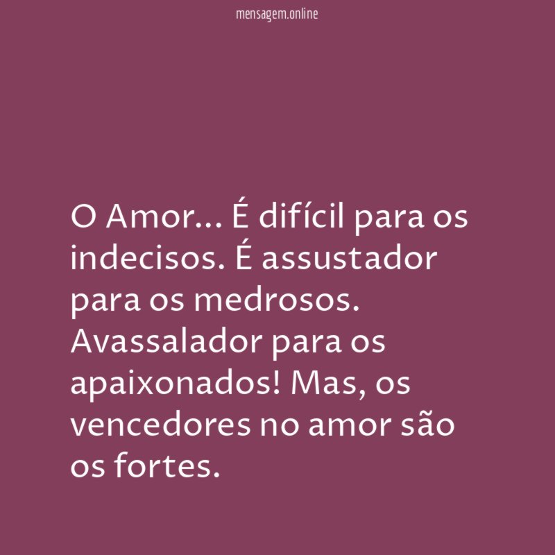 O que é o amor?