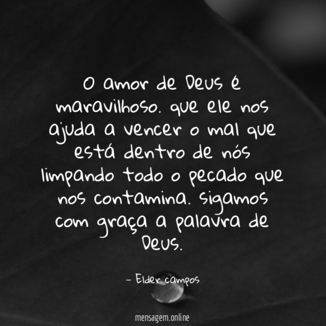 o amor de Deus é maravilhoso