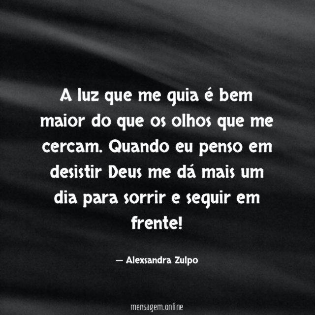 A luz que me guia é bem maior