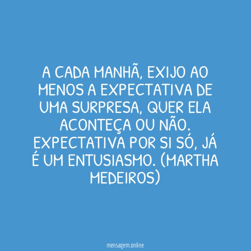 Expectativa diária