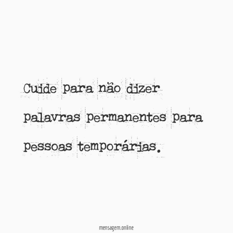 Cuide para não dizer