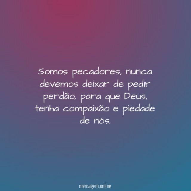 Somos pecadores