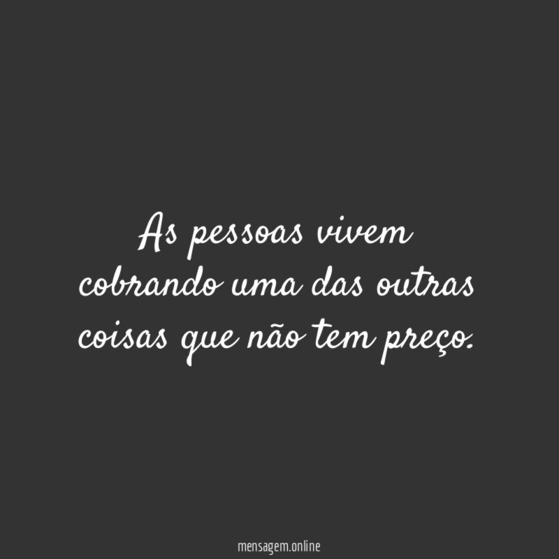 Não tem preço