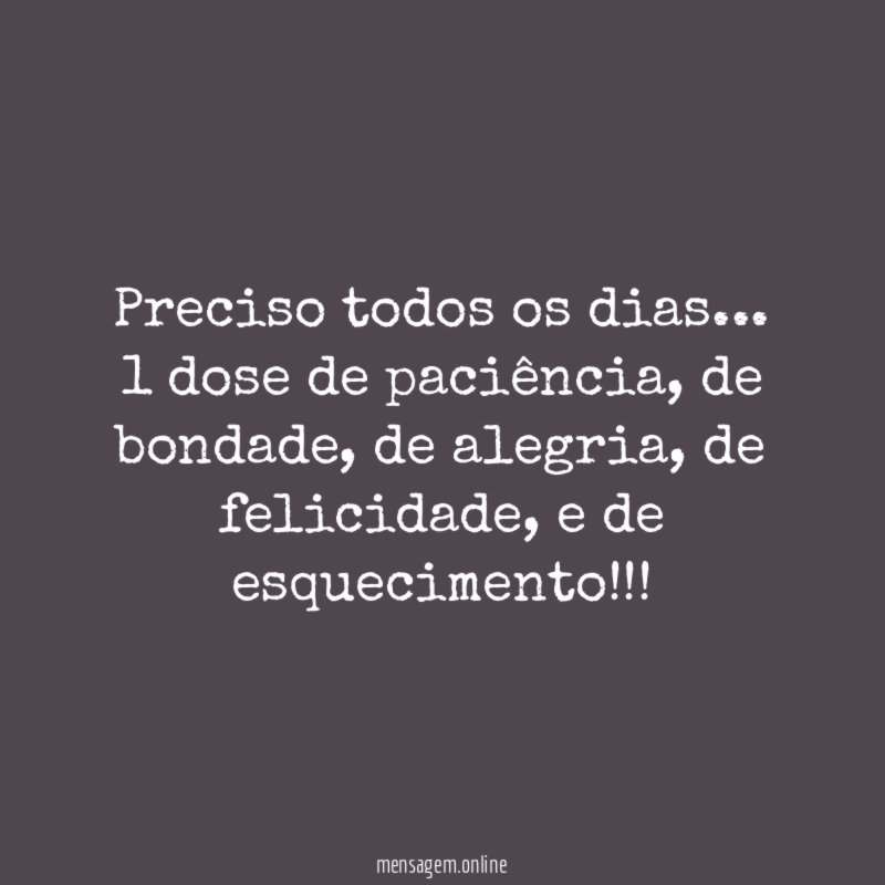 Necessidade diária