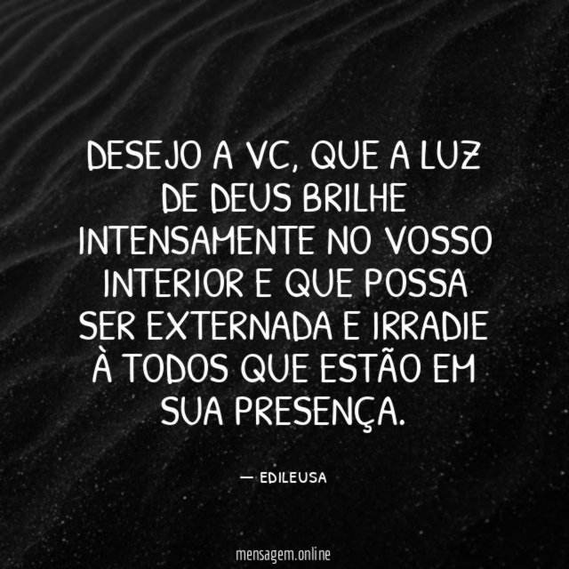 Desejo a vc