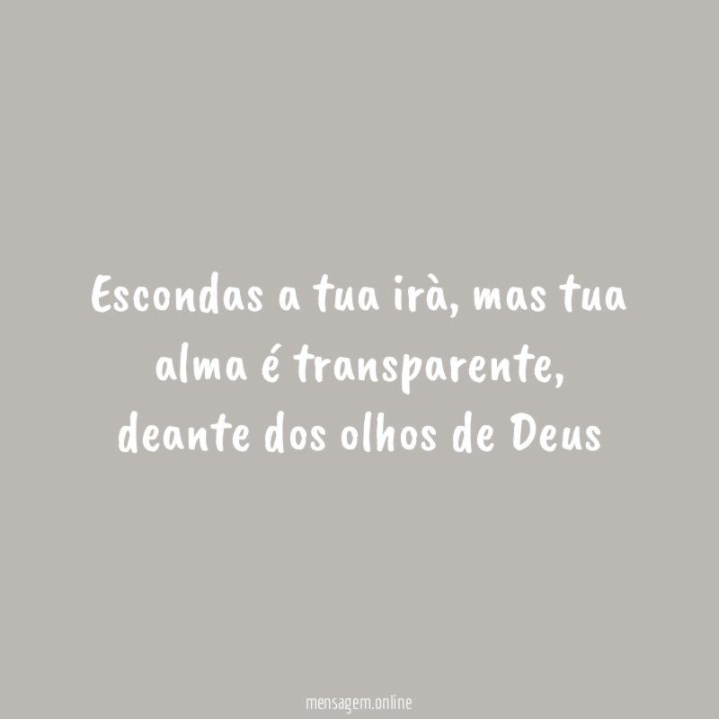 Escondas a tua irà