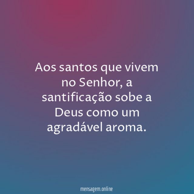 Aos santos que vivem no Senhor