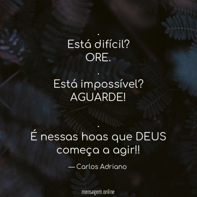 Está difícil