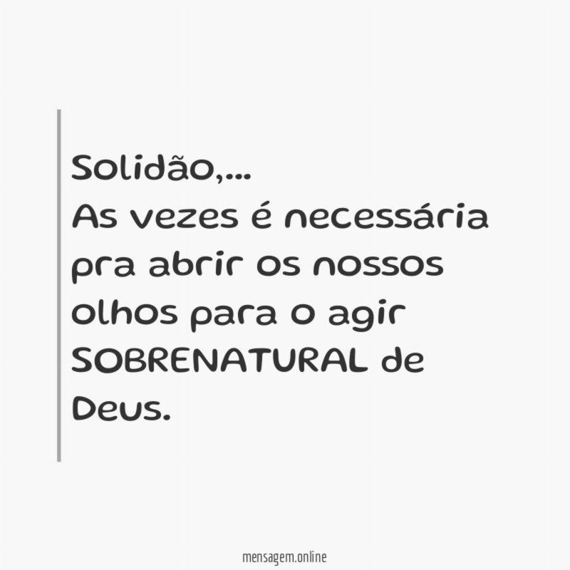 Solidão