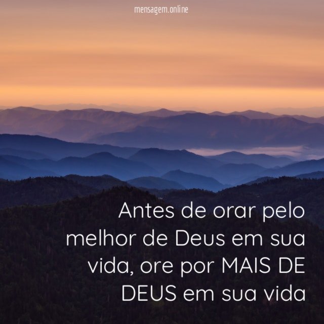 Antes de orar pelo melhor de Deus em sua vida