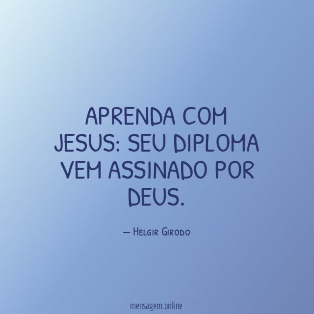 Aprenda com Jesus