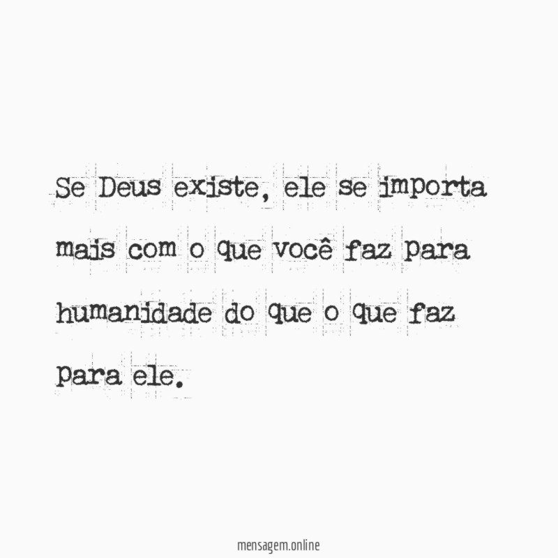 Se Deus existe