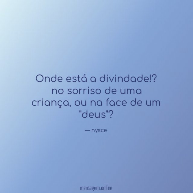 onde está a divindade