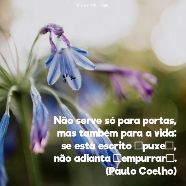 Puxe, não empurre