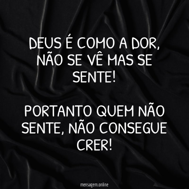 DEUS É COMO A DOR