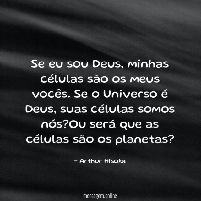 Se eu sou Deus