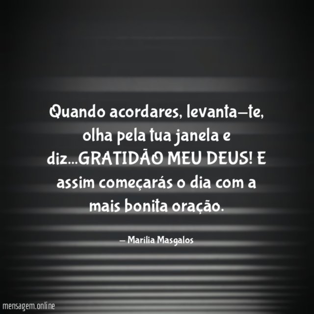 Quando acordares
