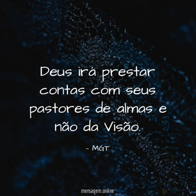 Deus irá prestar contas com seus pastores de